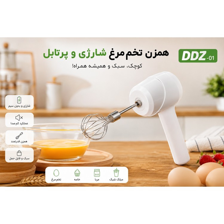 همزن تخممرغ پرتابل DDZ-01