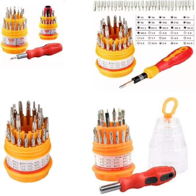 ست پیچ گوشتی 31 عددی مدل tp-6036 لیوانی