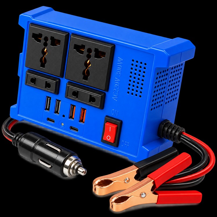 اینورتر 300 وات هوشمند مدل SI-04 با 4 پورت USB و 2 پورت PD شارژ سریع